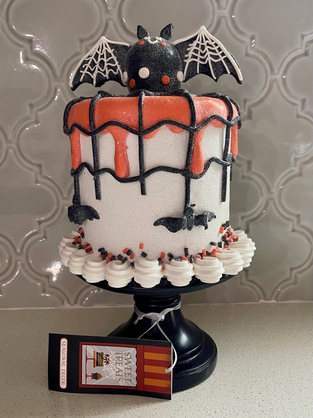 Bat Halloween cake - large 12 inch